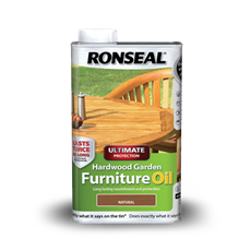 Garden Outdoor Furniture Oil Ronseal, Ronseal Perfect Finish Hardwood Garden Furniture Oil Teak 750ml
